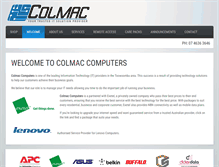 Tablet Screenshot of colmac.com.au